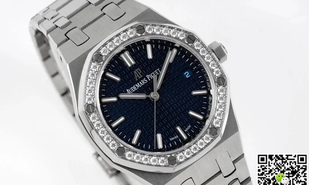 Audemars Piguet Royal Oak 77351ST.ZZ.1261ST.01 8F Factory 1:1 Best Edition Replica Watch Diamond-Set Bezel